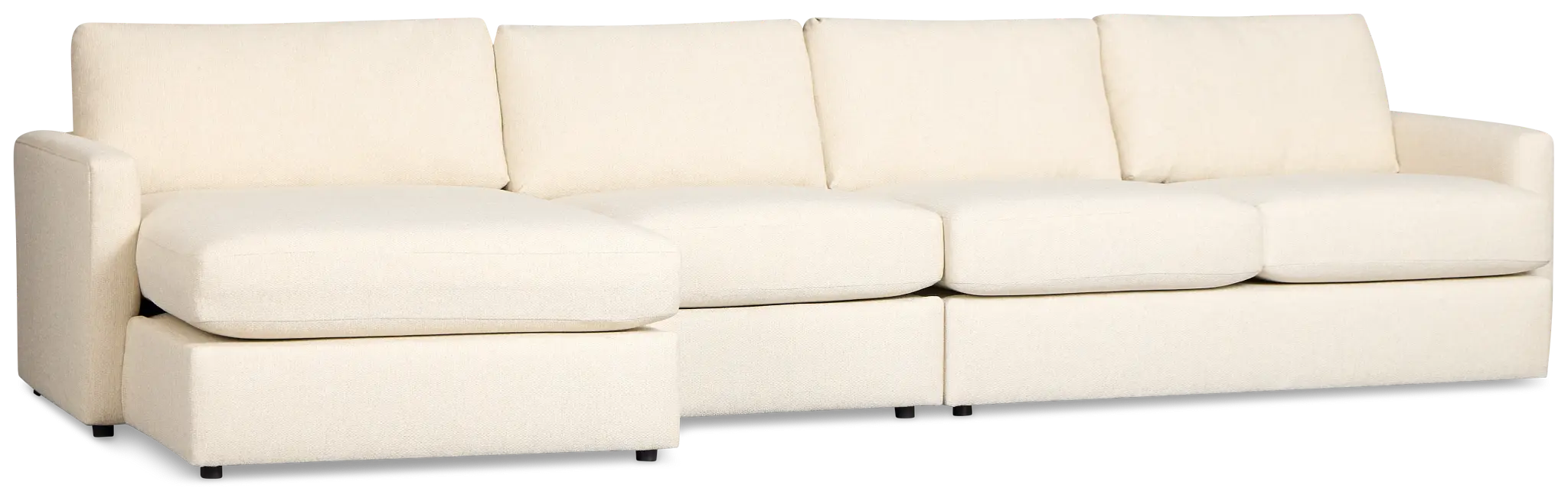Maxwell Light Beige Fabric Small Left Chaise Sectional Maxwell Light Beige Fabric Small Left Chaise Sectional