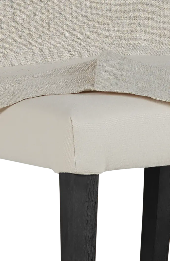 Harbor Light Beige Short Slipcover Chair With Dark-tone Leg Harbor Light Beige Short Slipcover Chair With Dark-tone Leg