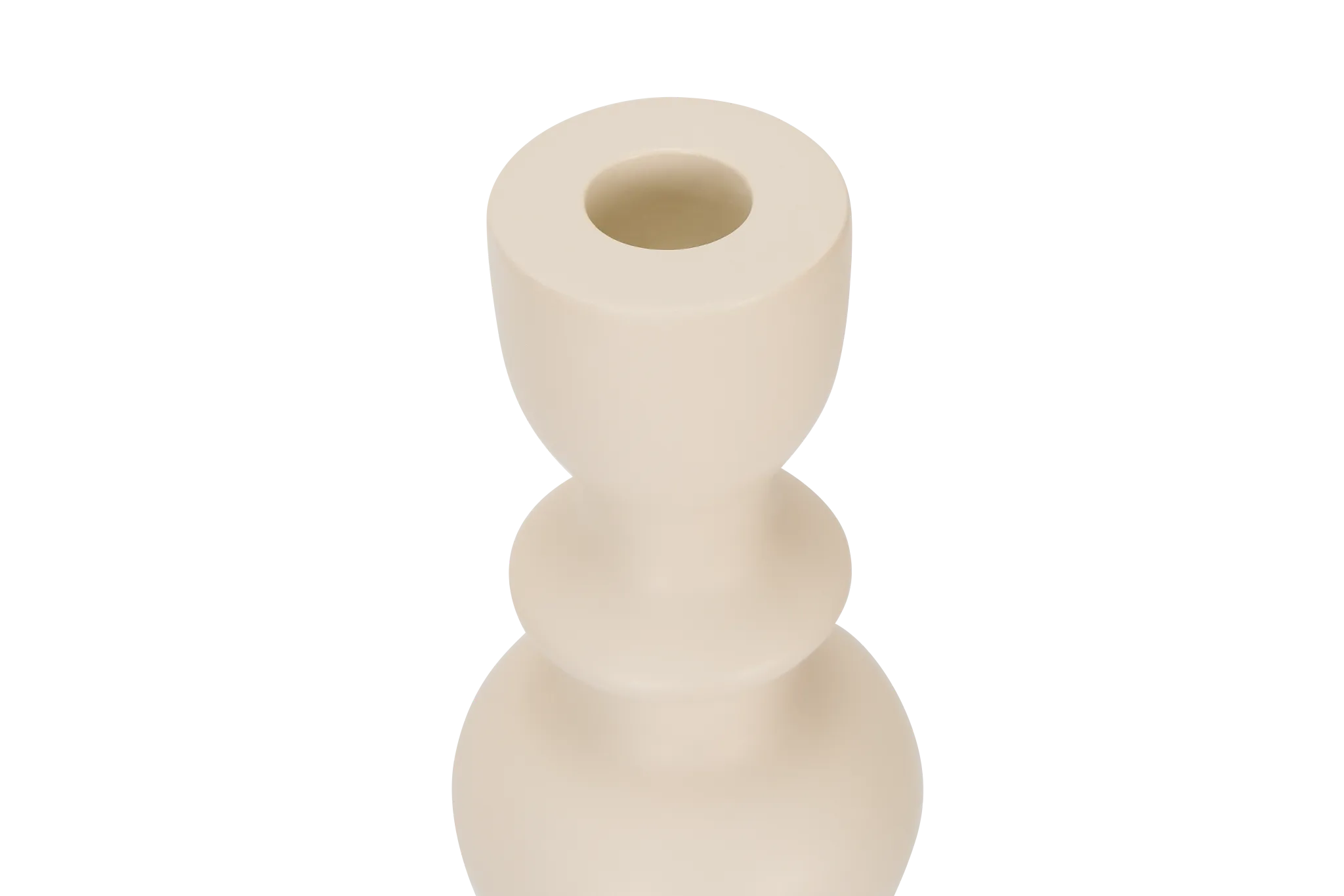 Ula Beige Candle Holder