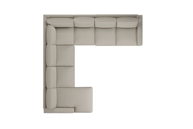 Edgewater Peyton Beige Large Left Chaise Sectional