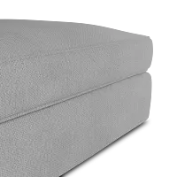 Siesta Revenue White Fabric Ottoman