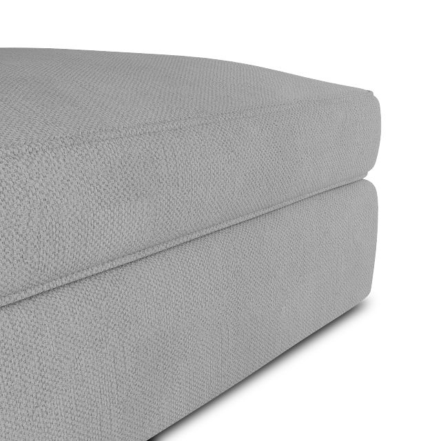 Siesta Revenue White Fabric Ottoman