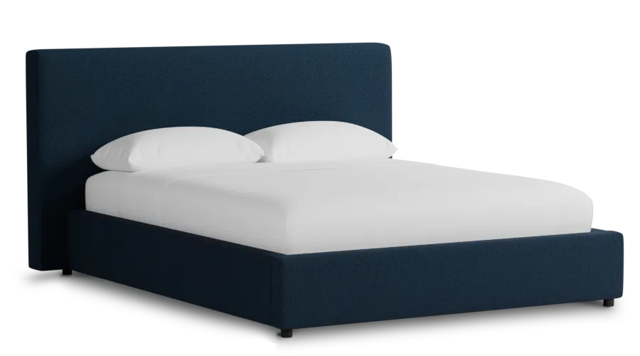 Grayton Elite Navy 44" Upholstered Platform Bed