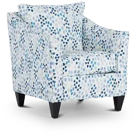 Pfeifer Blue Fabric Accent Chair