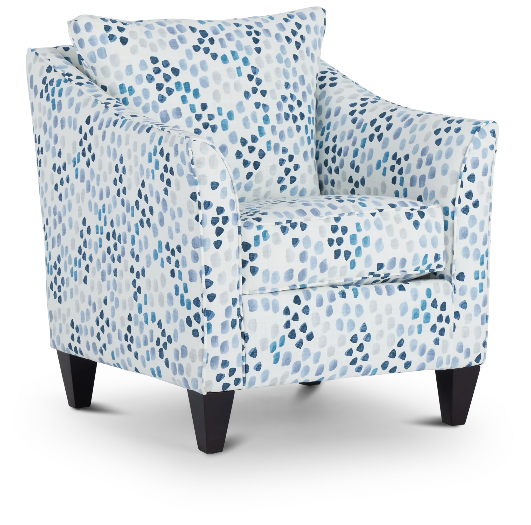 Pfeifer Blue Fabric Accent Chair