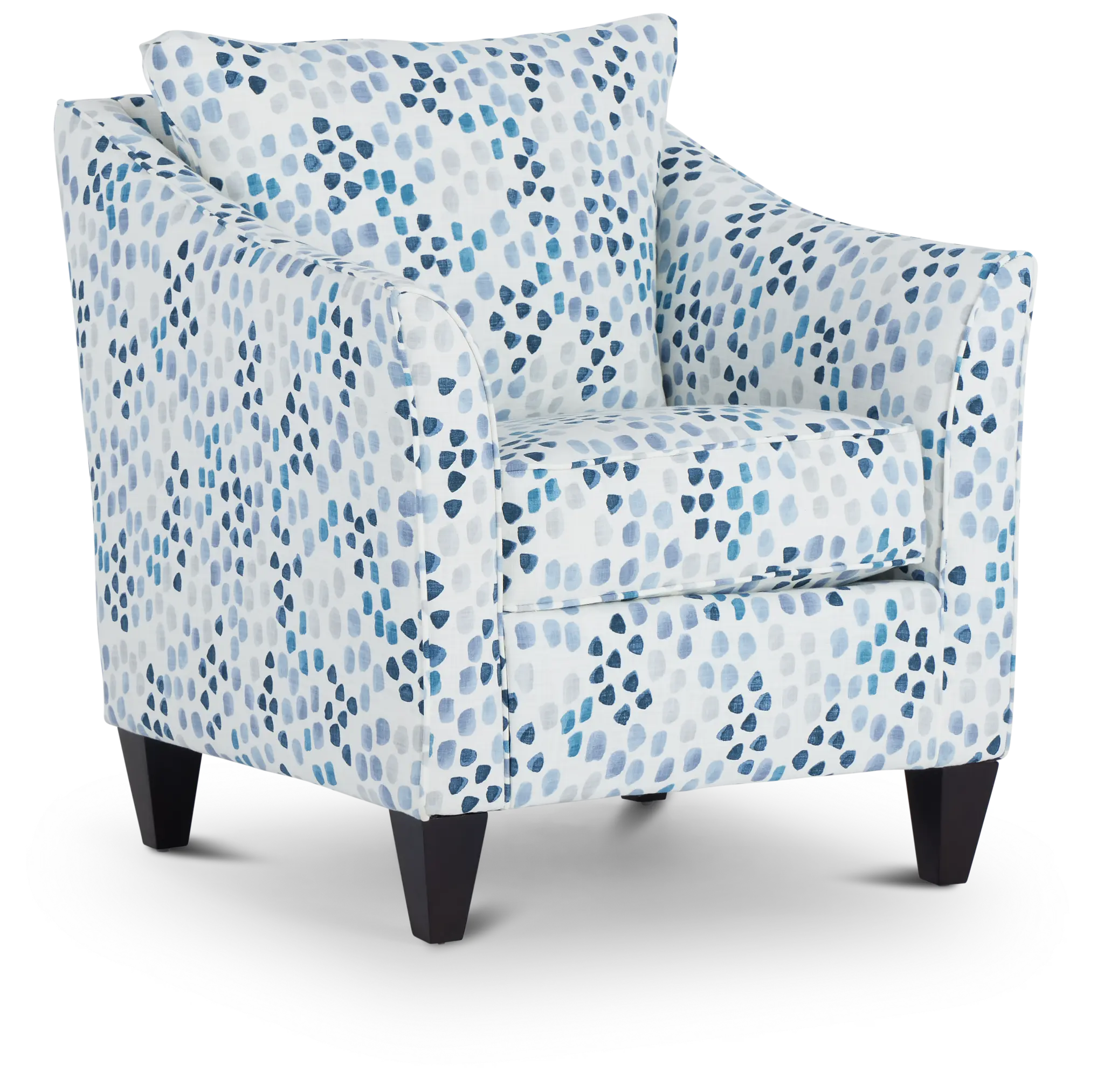 Pfeifer Blue Fabric Accent Chair Pfeifer Blue Fabric Accent Chair