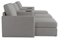 Citymod Light Gray Fabric 6-piece Home Theater With Media Consoles