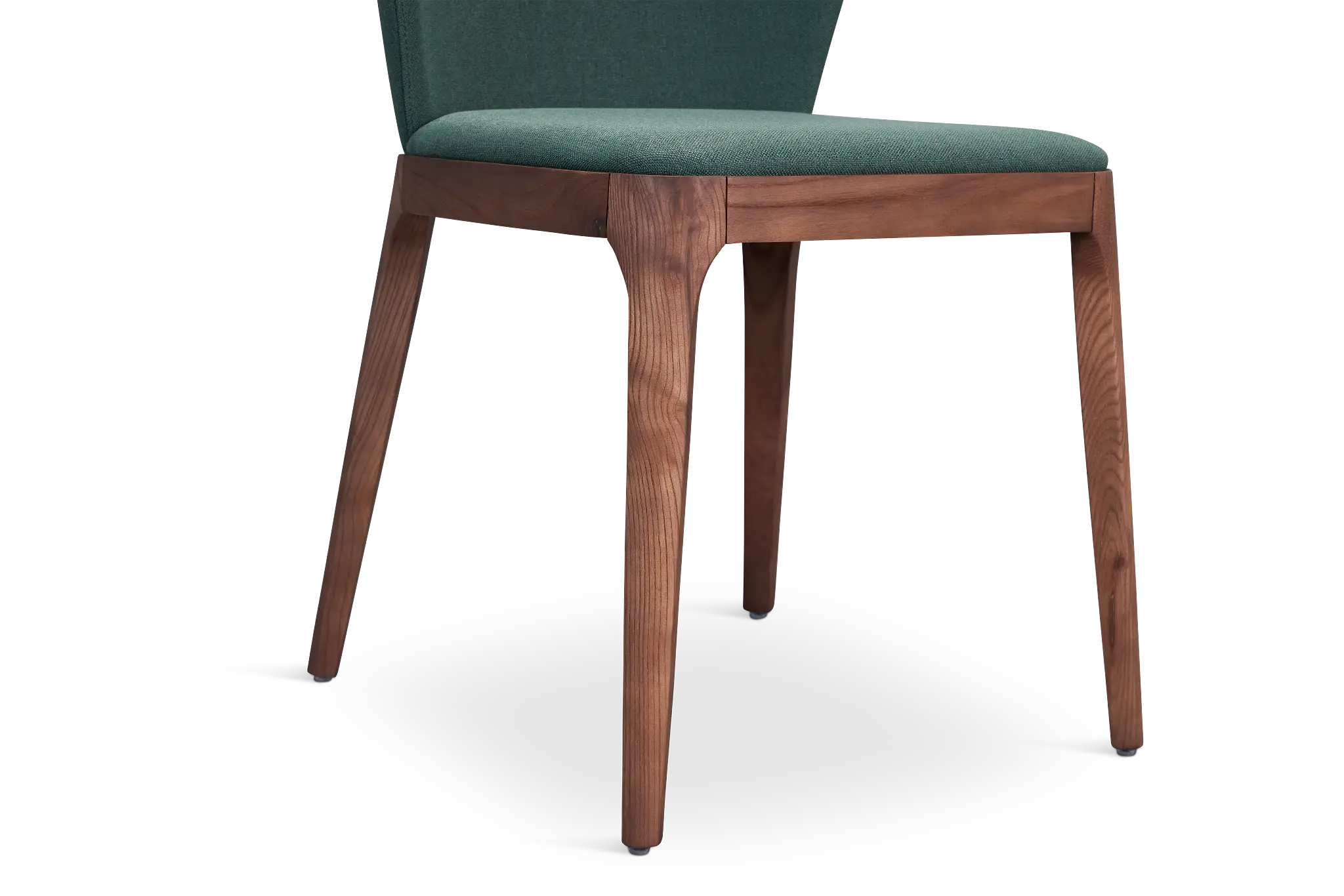Nomad Dark Green Upholstered Side Chair With Mid Tone Legs Nomad Dark Green Upholstered Side Chair With Mid Tone Legs