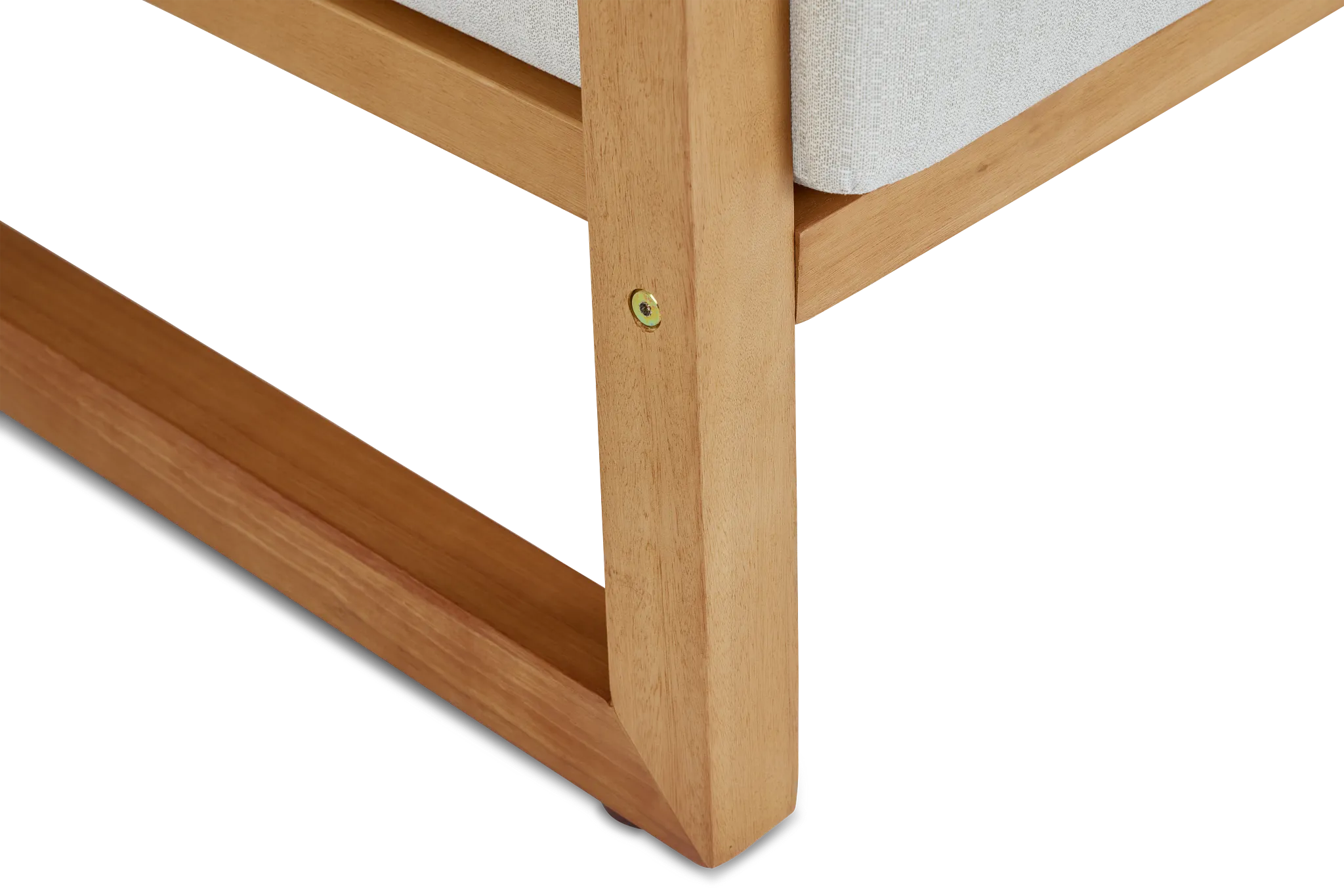 Tobago Light Tone Loveseat With Gray Cushions