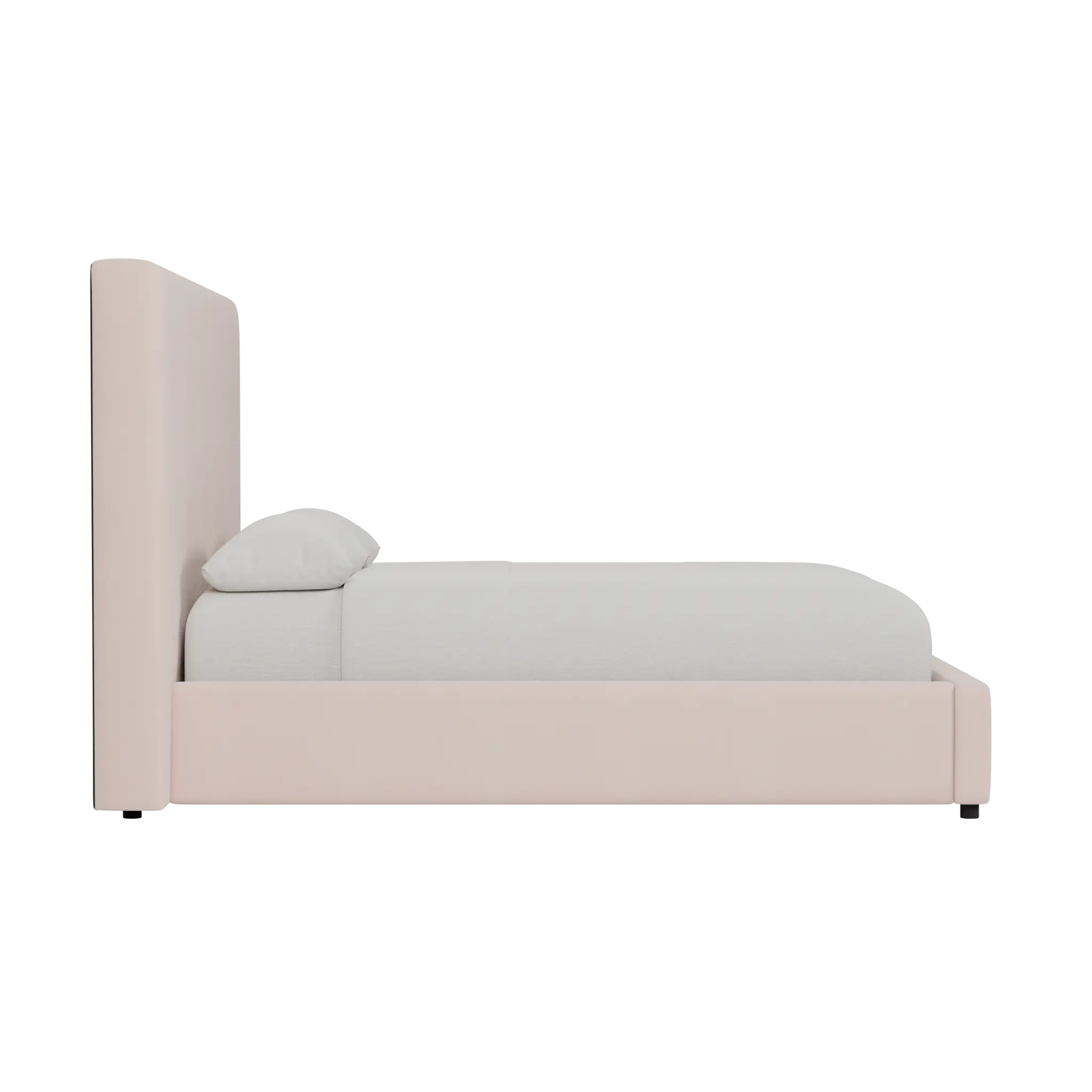 Grayton Joya Light Pink 54" Upholstered Platform Bed Grayton Joya Light Pink 54" Upholstered Platform Bed