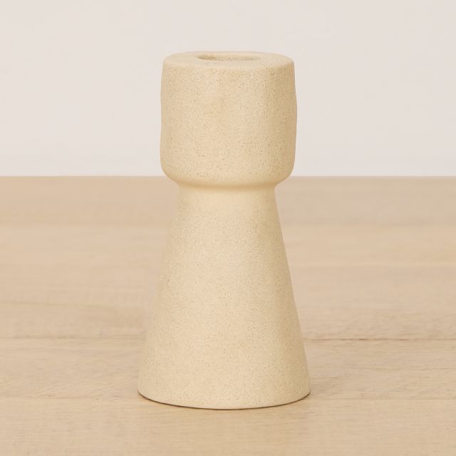 Jorah Beige Medium Candle Holder