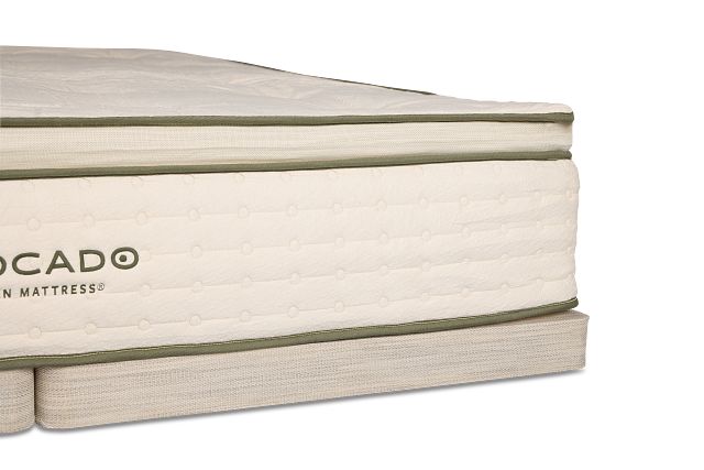 Avocado Green Cushion Firm Low-profile Mattress Set