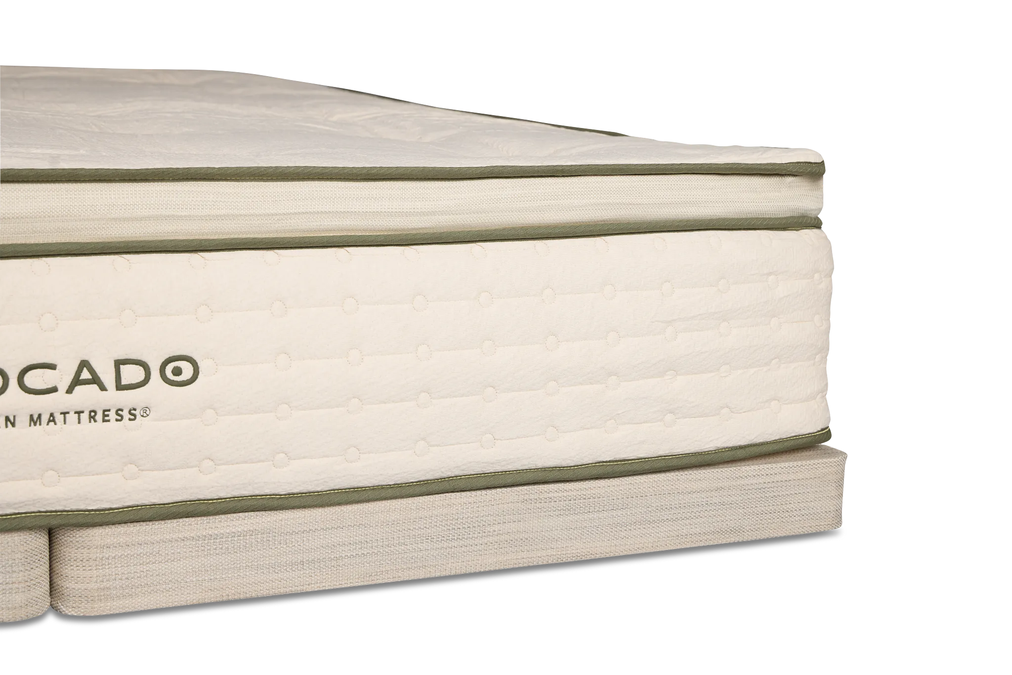 Avocado Green Cushion Firm Low-profile Mattress Set