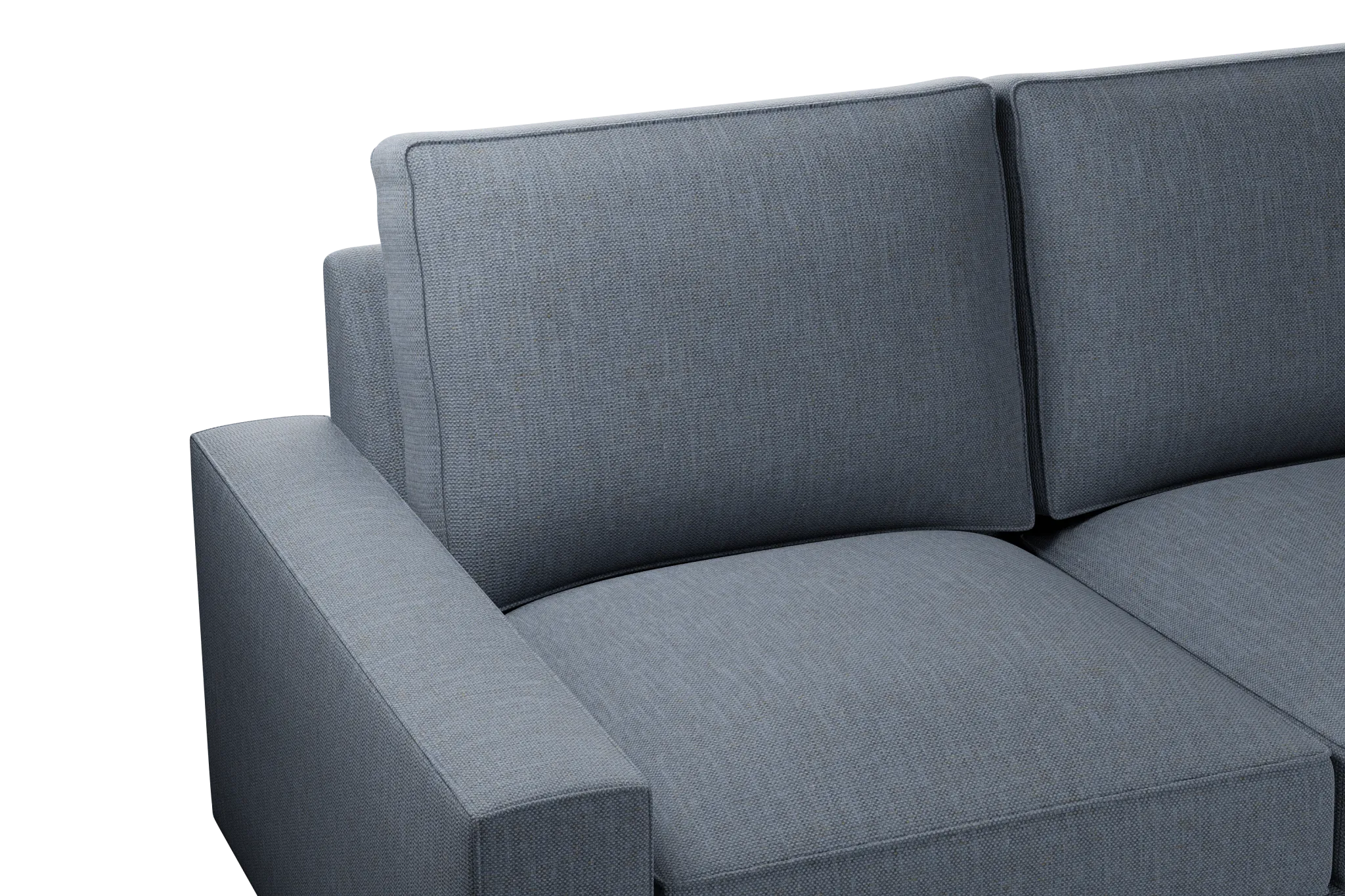 Edgewater Victory Dark Blue Small Two-arm Sectional