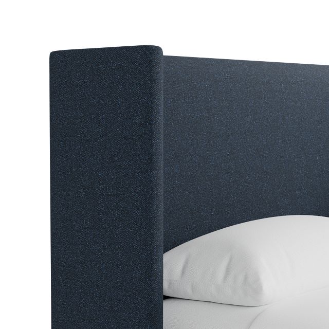 Captiva Elite Dark Blue 48" Upholstered Shelter Bed