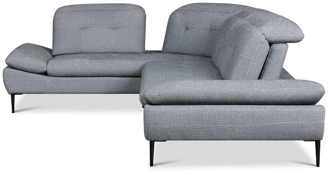 Micah Dark Gray Fabric Left Chaise Sectional