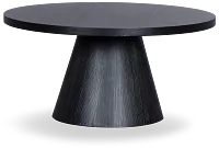 Alden Black Round Coffee Table