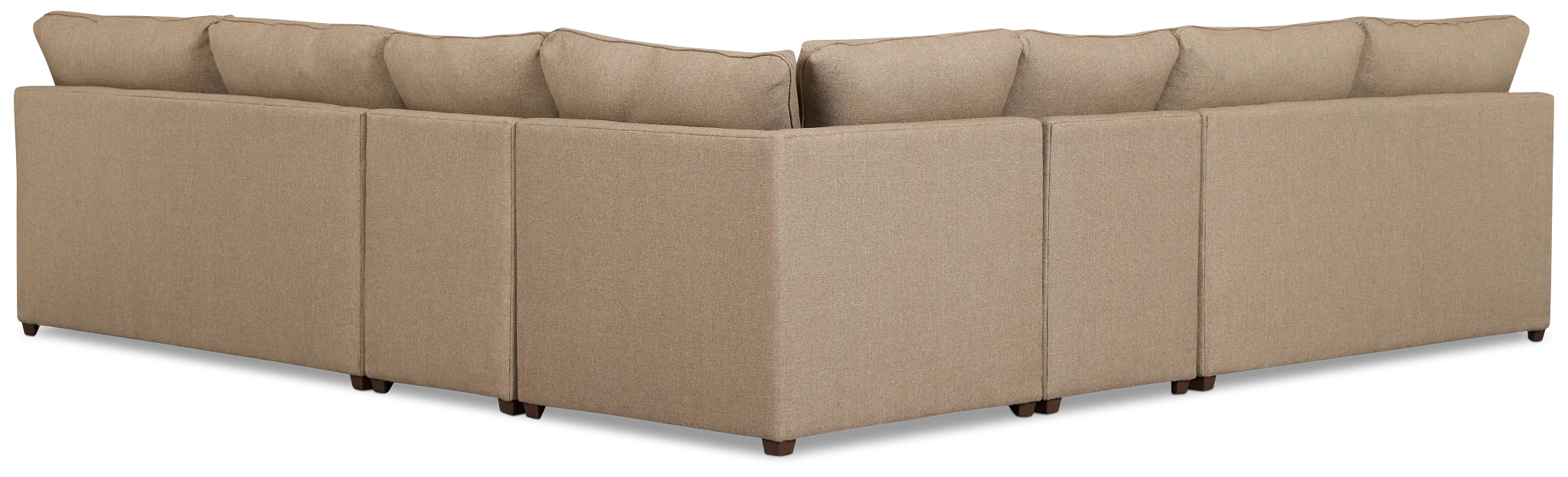Tate Brown Fabric Large Two-arm Sectional