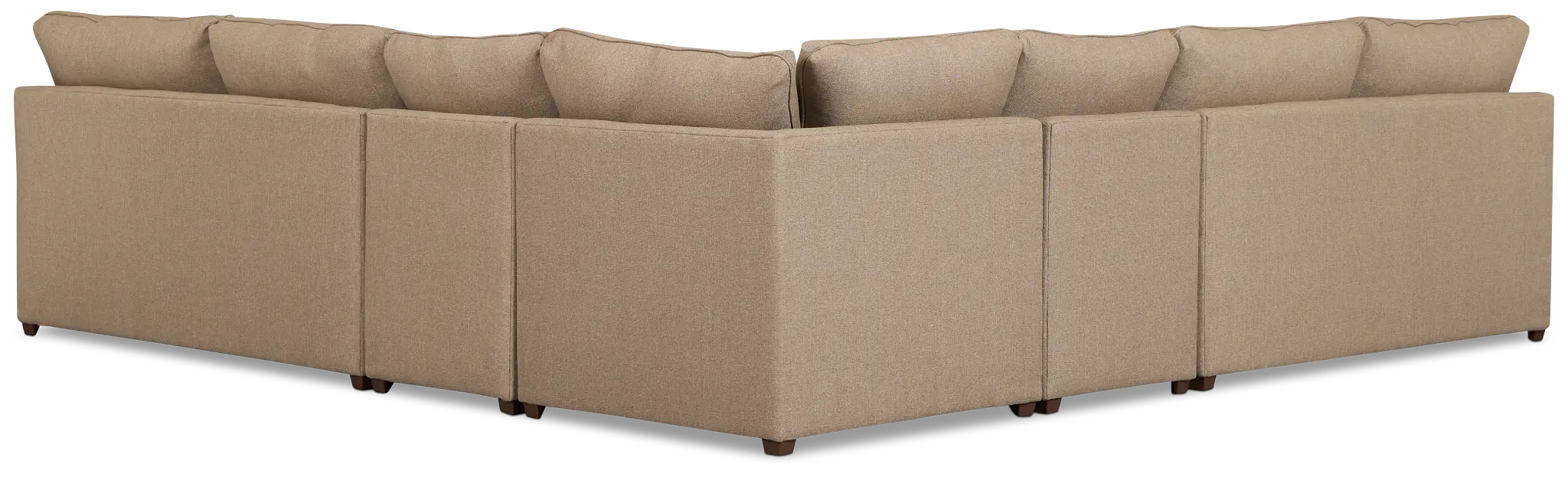 Tate Brown Fabric Large Two-arm Sectional Tate Brown Fabric Large Two-arm Sectional
