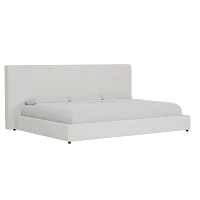 Grayton Natural Beauty Beige 54" Upholstered Platform Bed