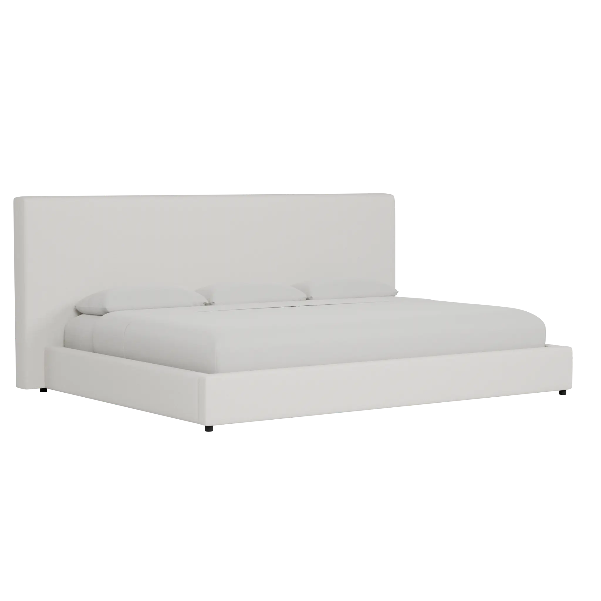 Grayton Natural Beauty Beige 54" Upholstered Platform Bed Grayton Natural Beauty Beige 54" Upholstered Platform Bed
