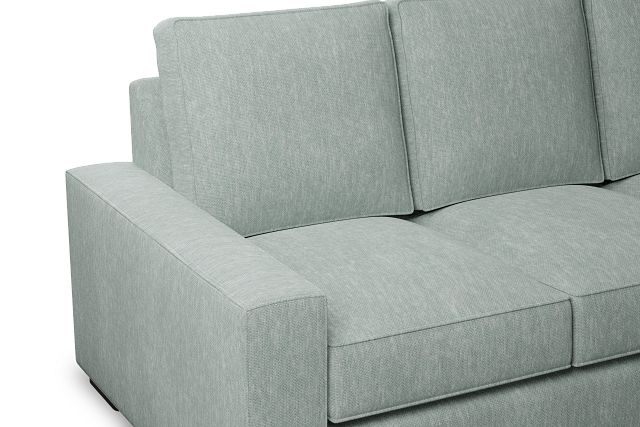 Edgewater Elevation Light Green 84" Sofa W/ 3 Cushions