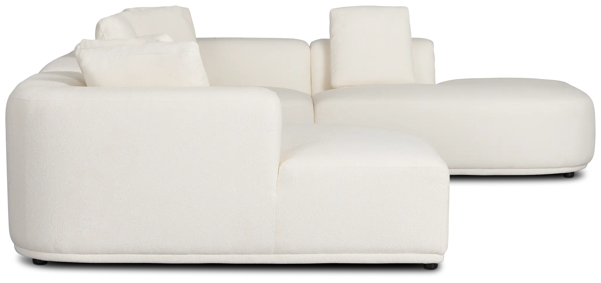 Catalina White Fabric Medium Left Chaise Sectional Catalina White Fabric Medium Left Chaise Sectional