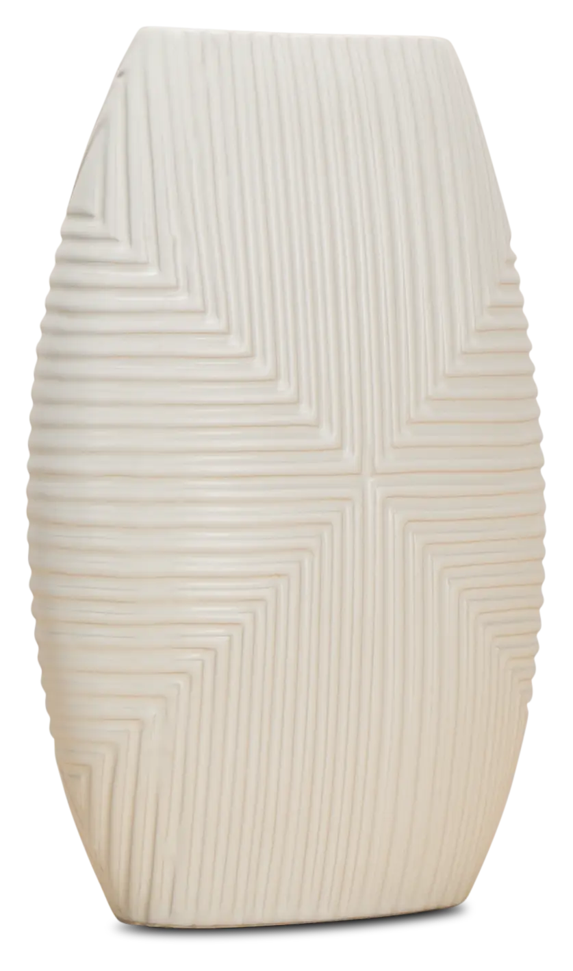 Banyan White Large Vase Banyan White Large Vase