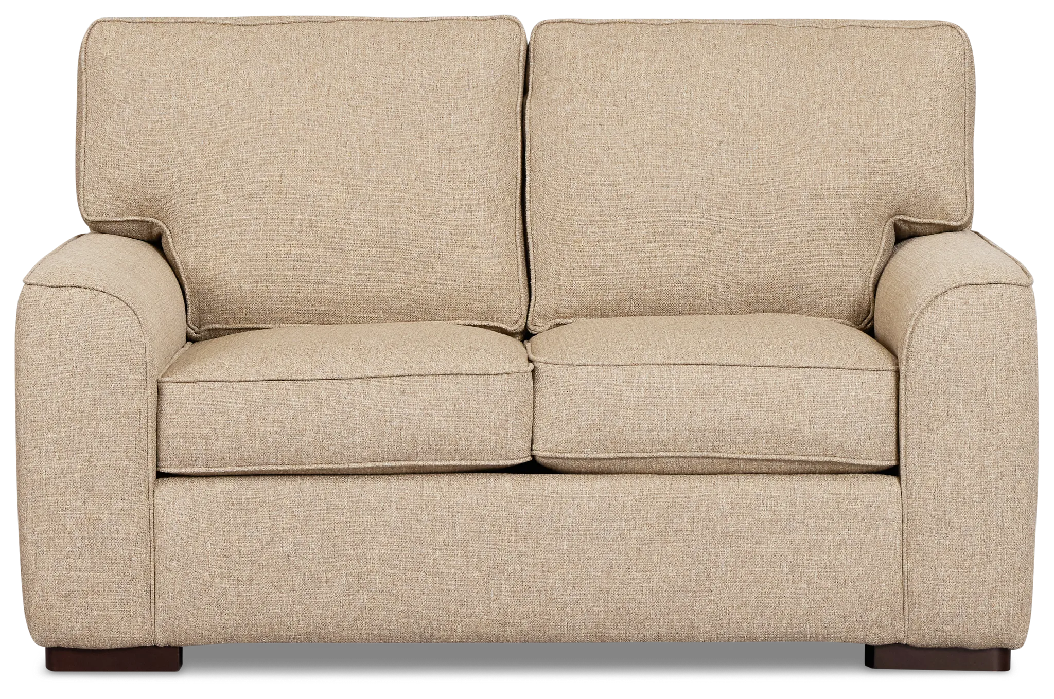 Sinclair Brown Fabric Loveseat
