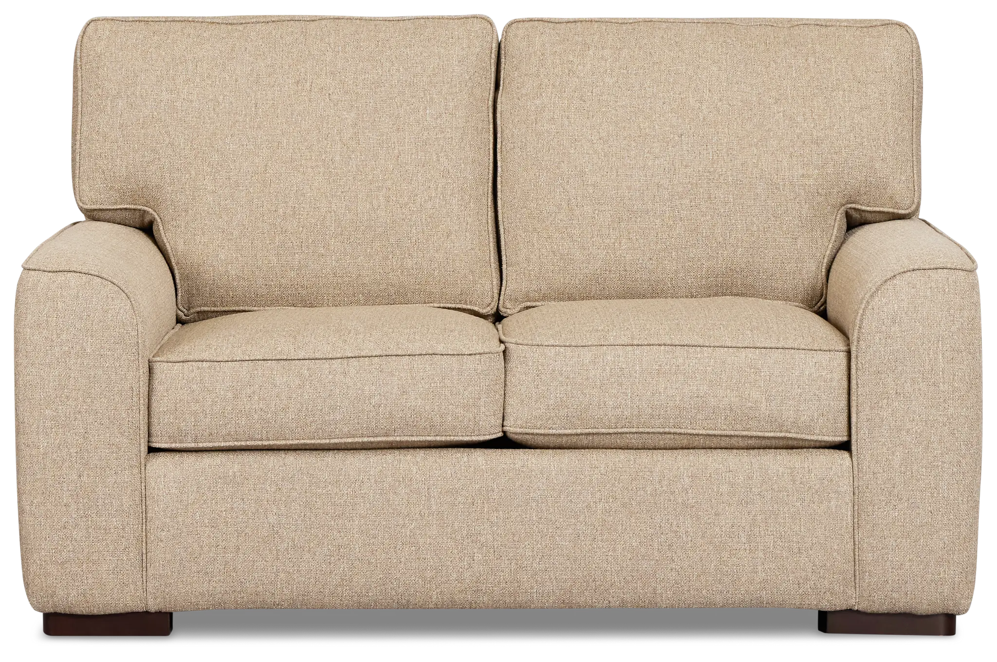 Sinclair Brown Fabric Loveseat Sinclair Brown Fabric Loveseat