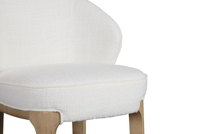 Libby Whitefabric 24" Upholstered Barstool