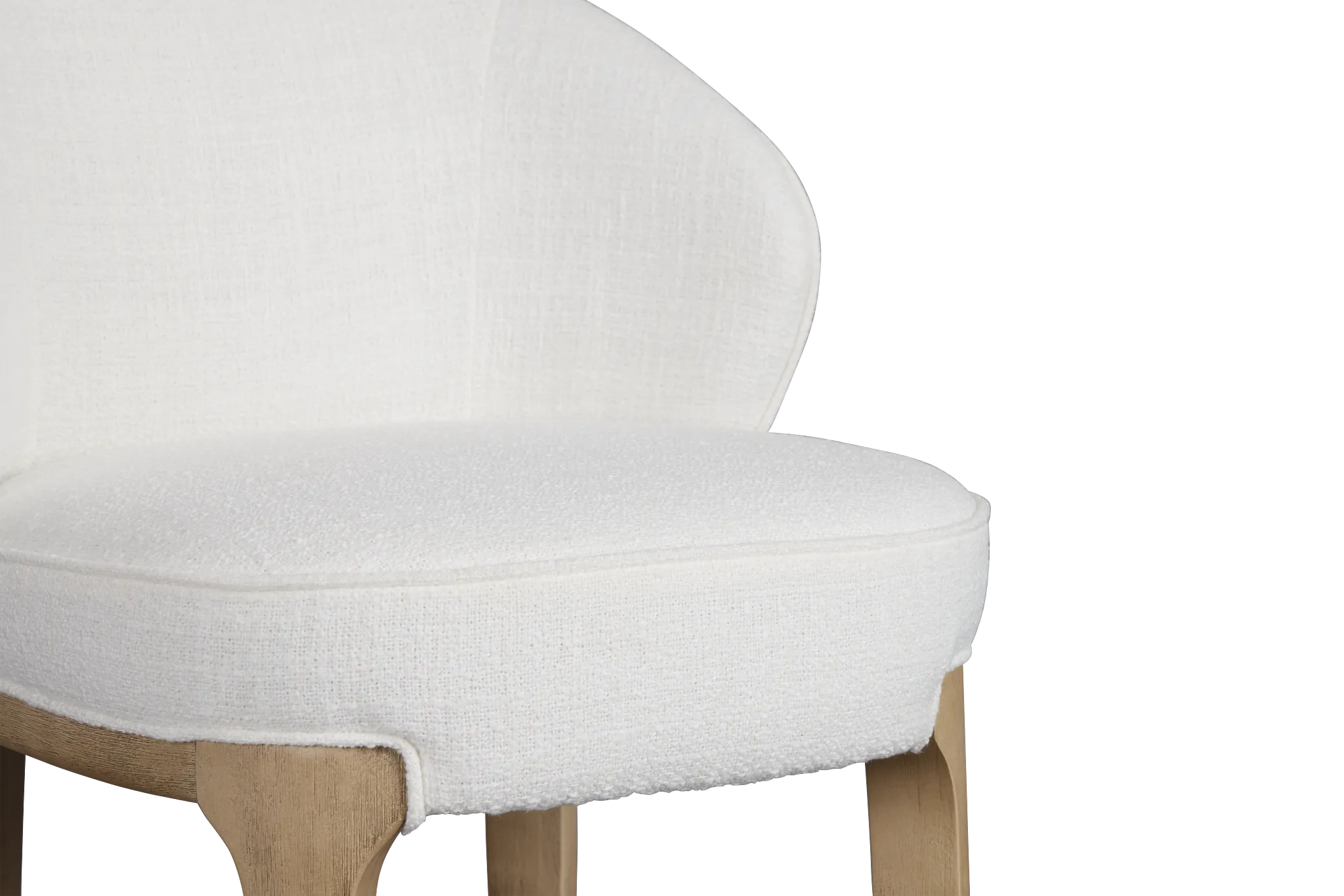 Libby Whitefabric 24" Upholstered Barstool