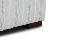 Farmhouse Green Fabric Cocktail Ottoman