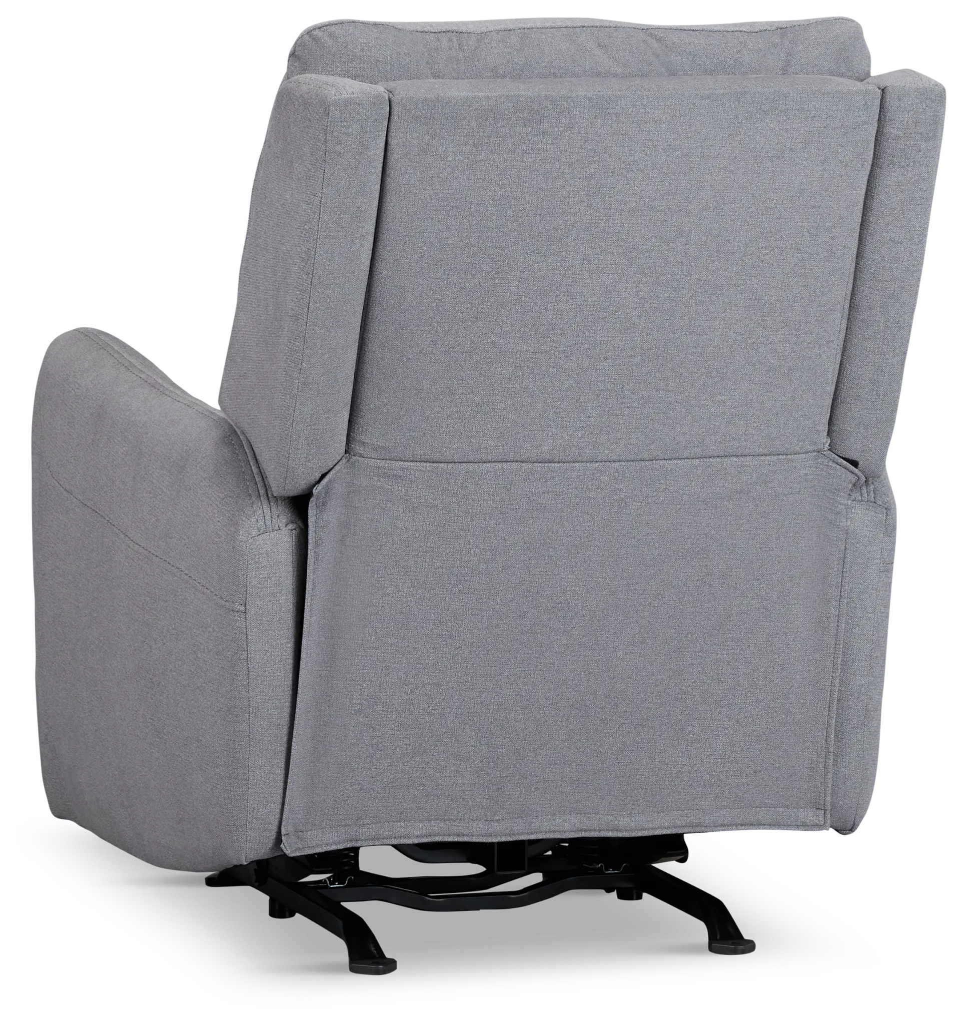 Jonas Gray Fabric Power Recliner With Heat And Massage