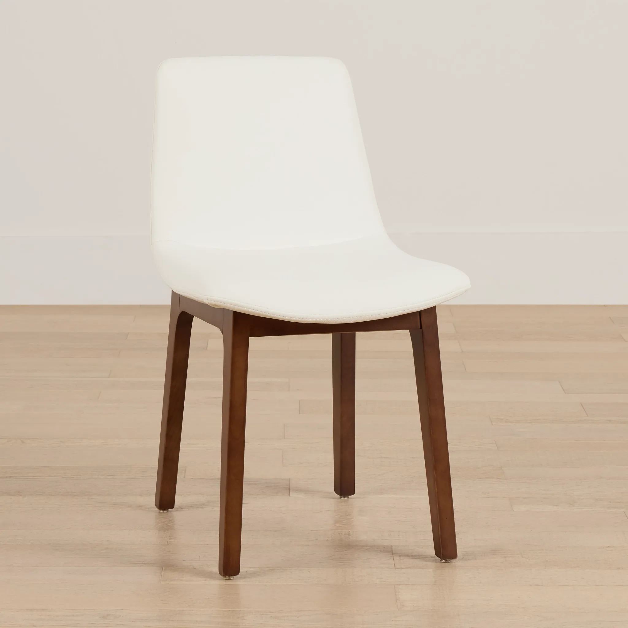 Hamilton White Micro Upholstered Side Chair