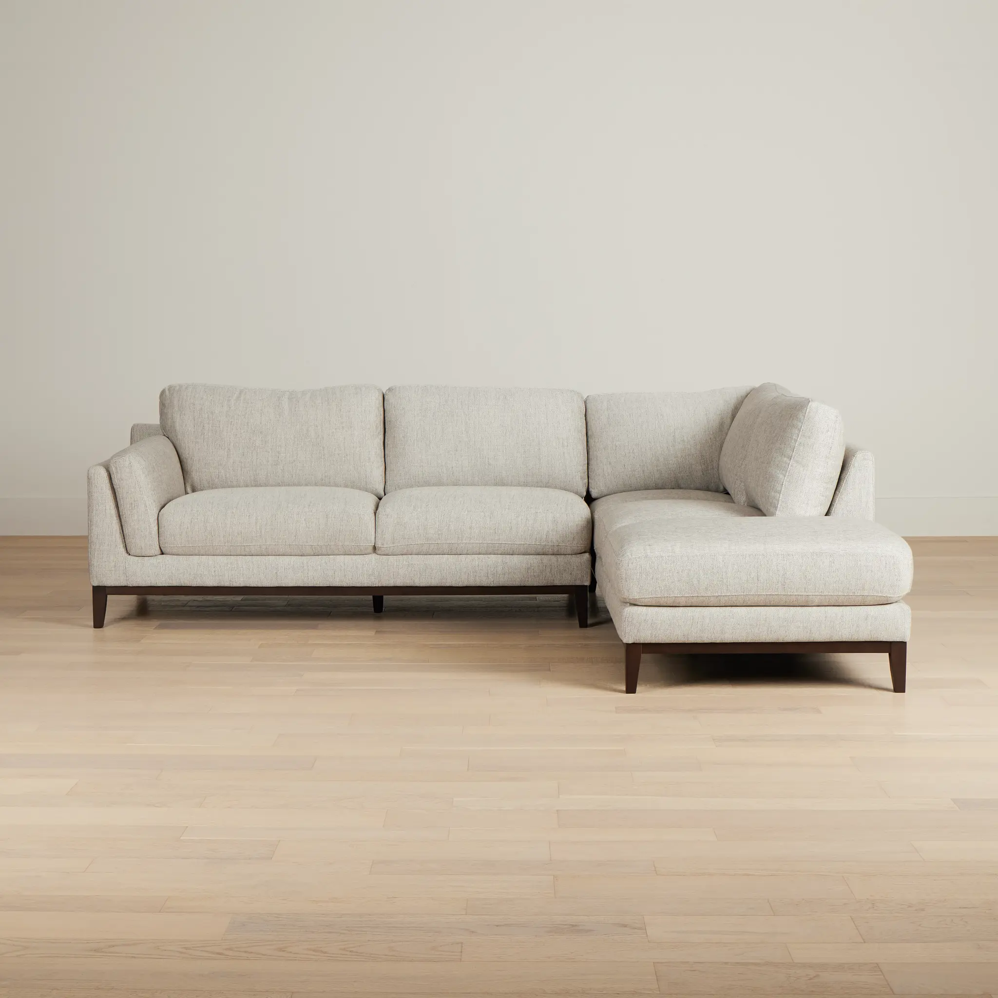 Wesley Gray Fabric Small Right Bumper Sectional Wesley Gray Fabric Small Right Bumper Sectional