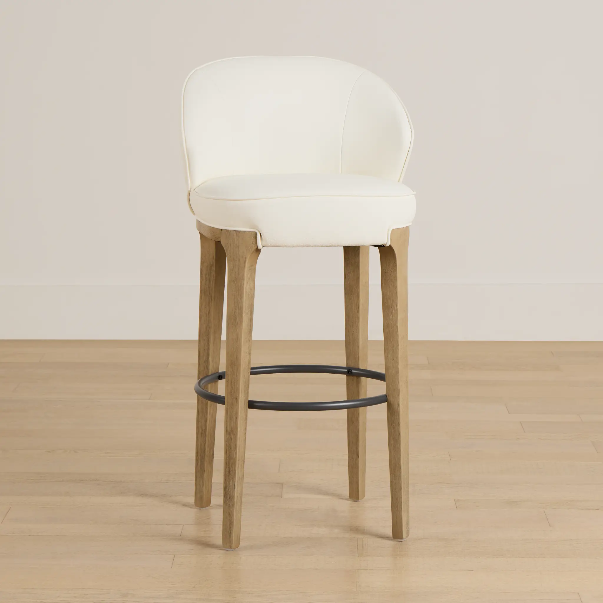 Libby Whitemicro 30" Upholstered Barstool Libby Whitemicro 30" Upholstered Barstool