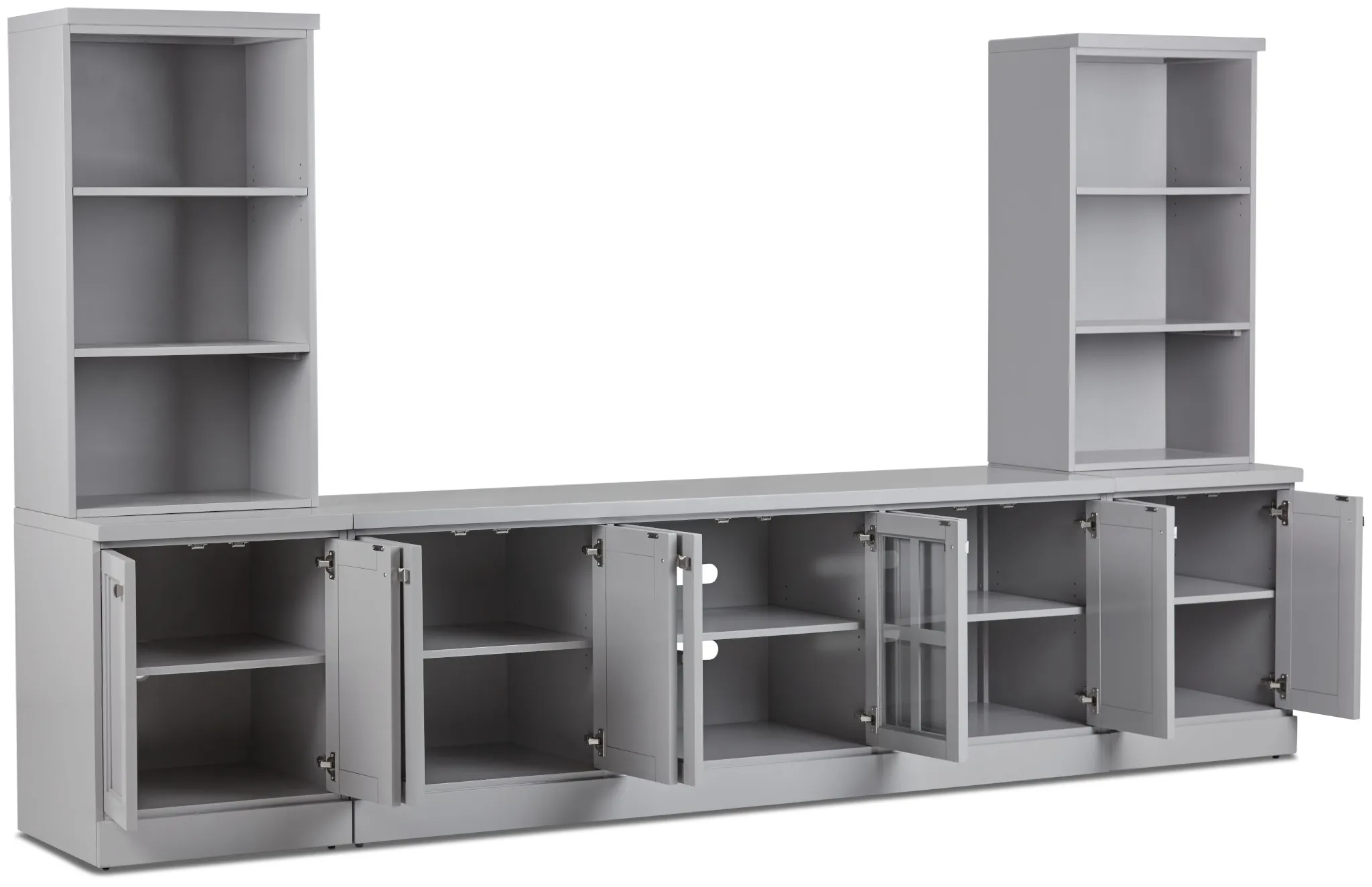 Newport Gray Large Entertainment Wall