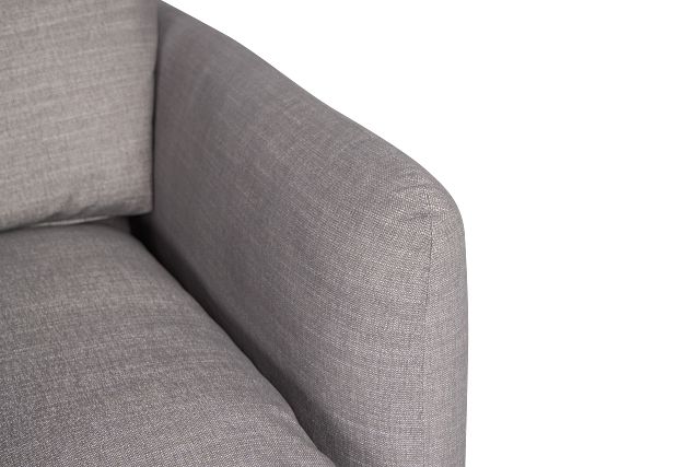 Serena Gray Fabric 2-piece Modular Sofa