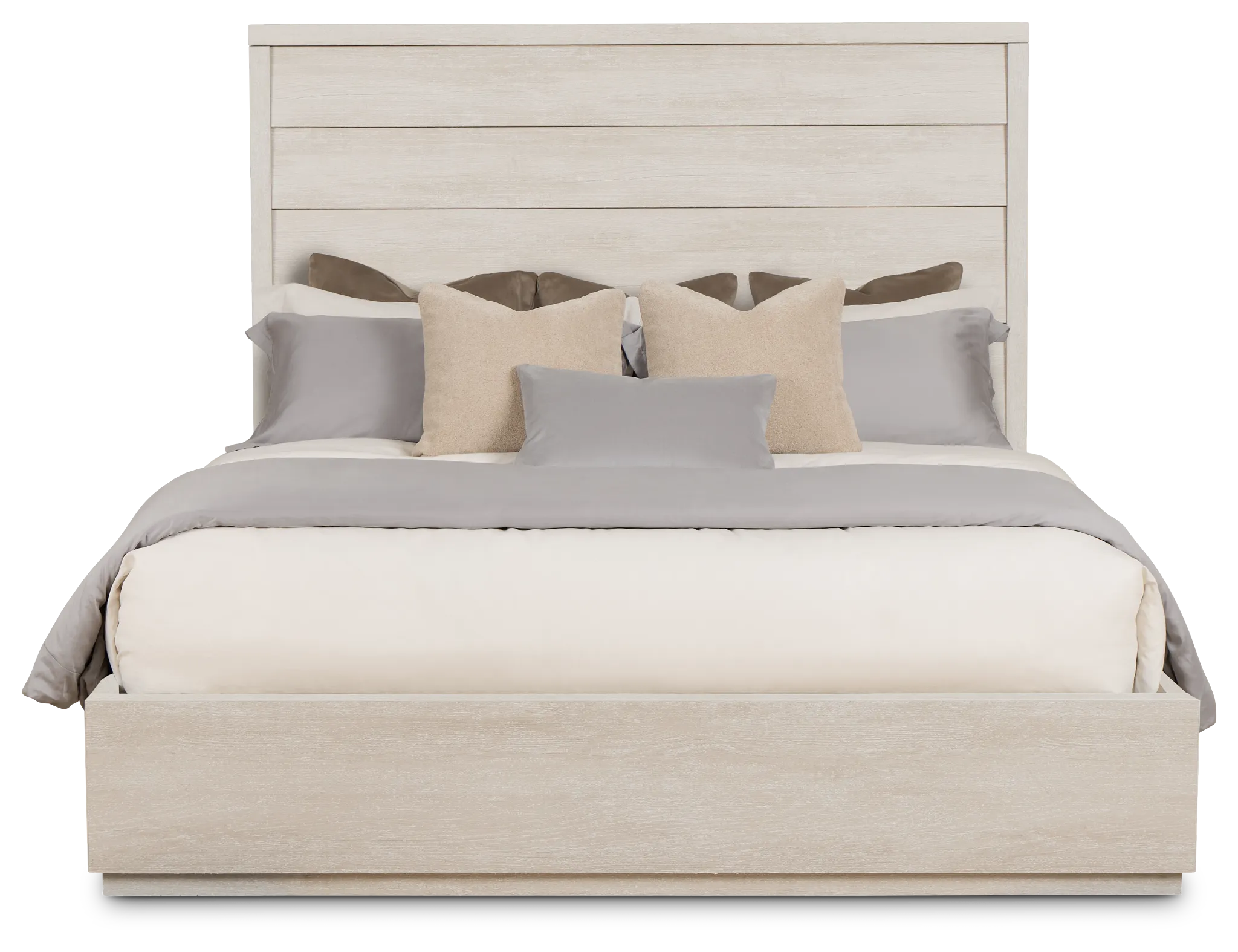Capraia Light Tone Panel Bed