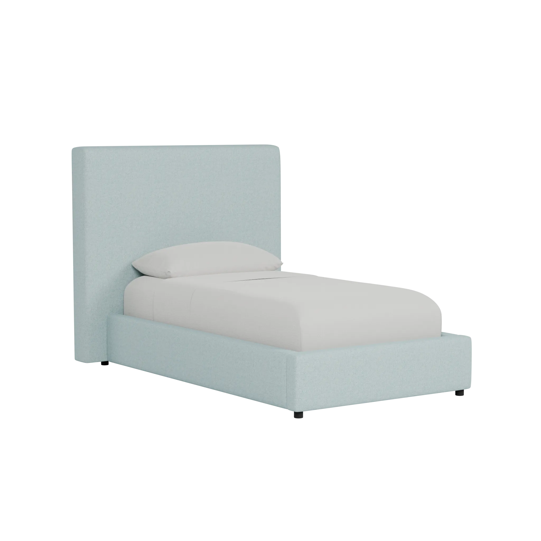 Grayton Elite Light Blue 54" Upholstered Platform Bed