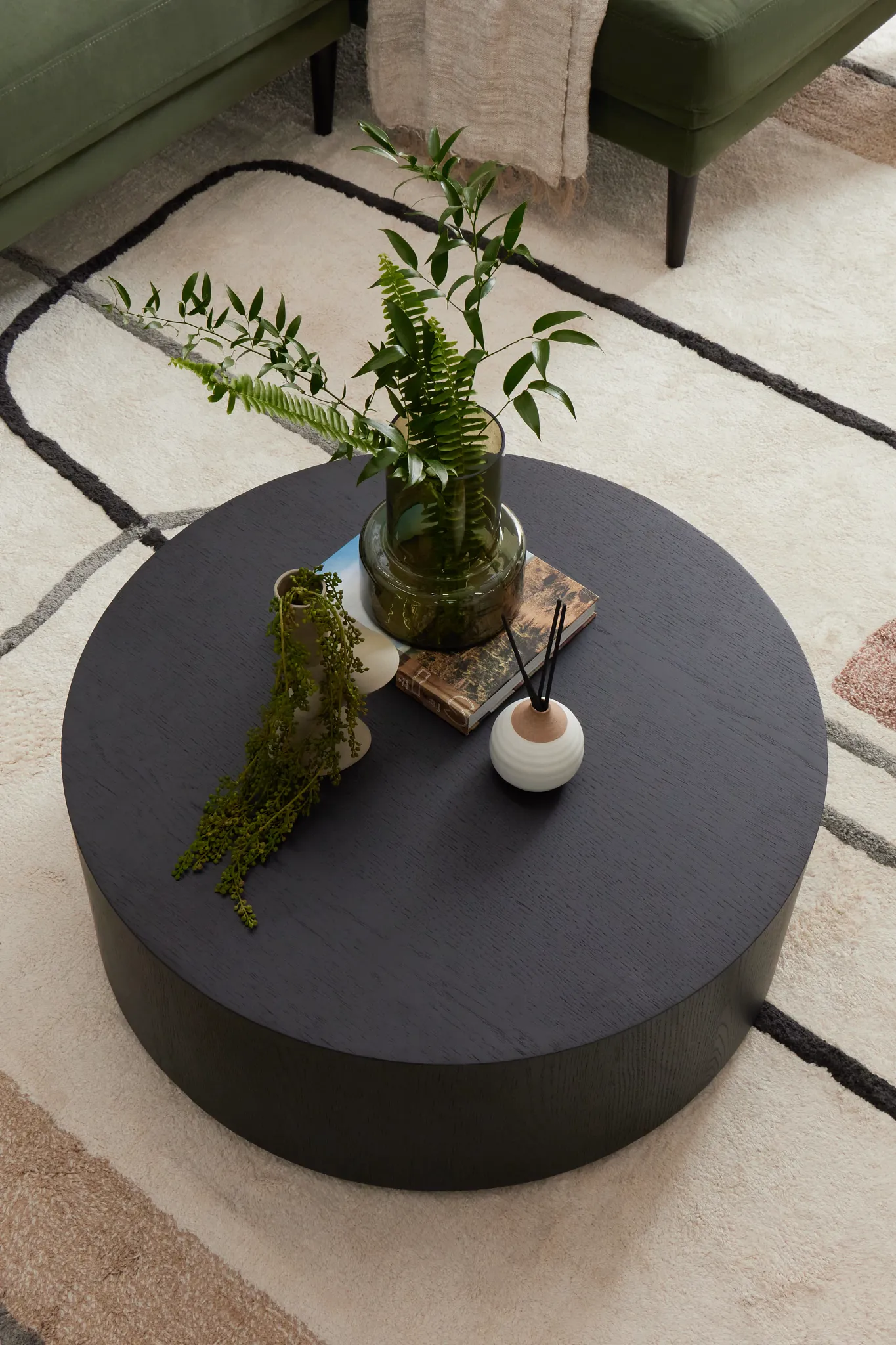 Lexie Dark Tone Round Coffee Table