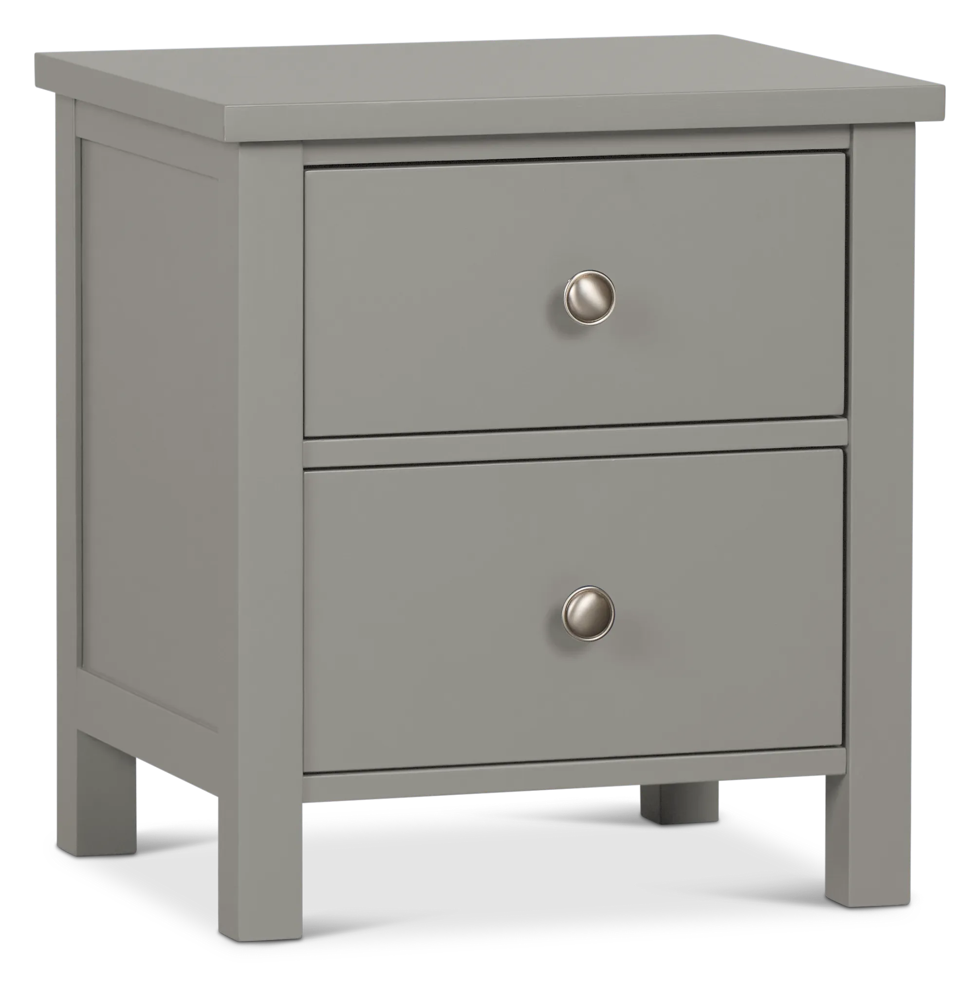 Charleston Gray 2-drawer Nightstand