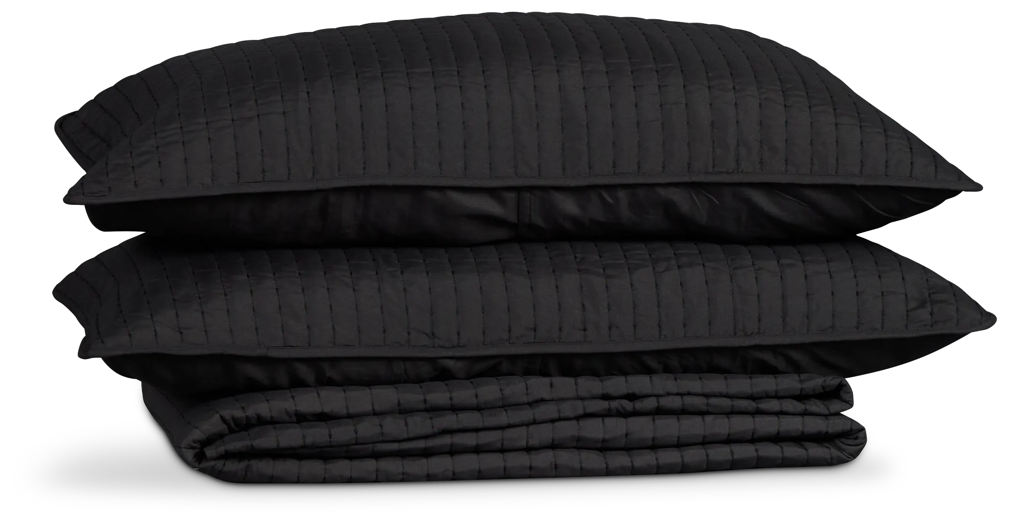 Keaton Black 3 Piece Comforter Set