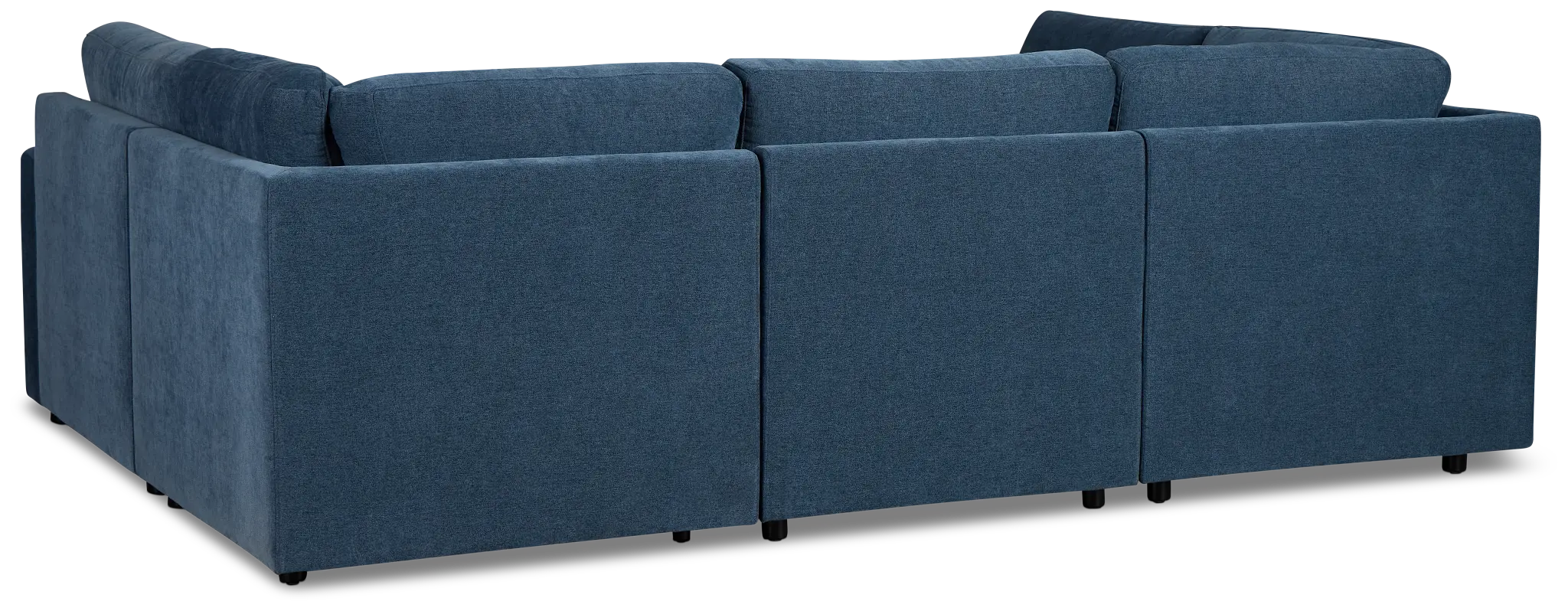 Addie Blue Fabric 6-piece Pit Storage Sectional Addie Blue Fabric 6-piece Pit Storage Sectional