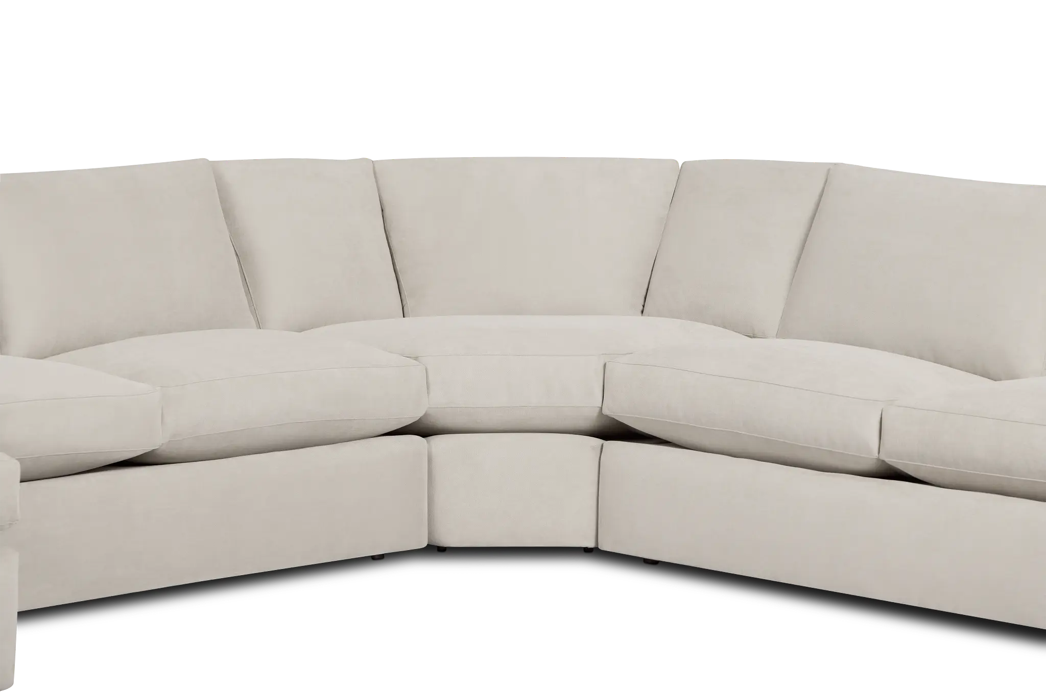 Hudson Gray Fabric Medium Left Chaise Wedge Sectional Hudson Gray Fabric Medium Left Chaise Wedge Sectional