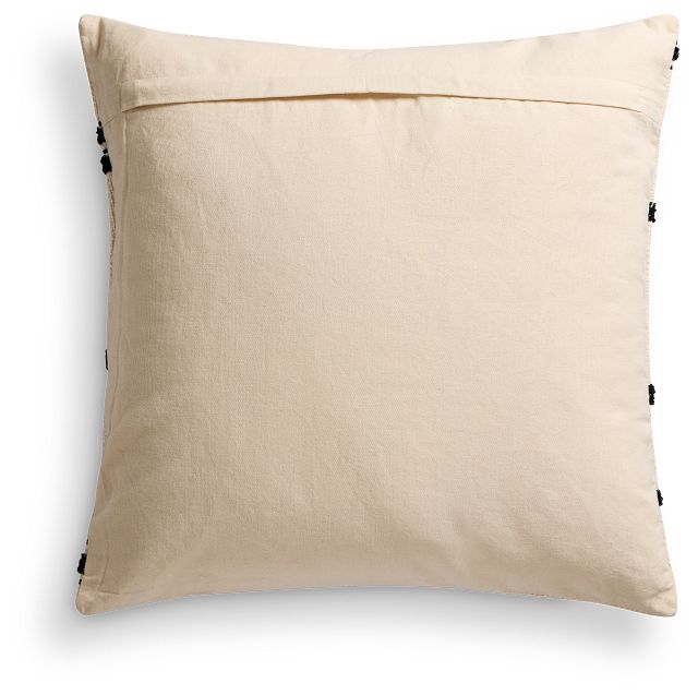 Maycie Ivory 22" Square Accent Pillow