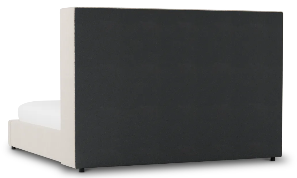 Captiva Revenue Beige 60" Upholstered Shelter Bed