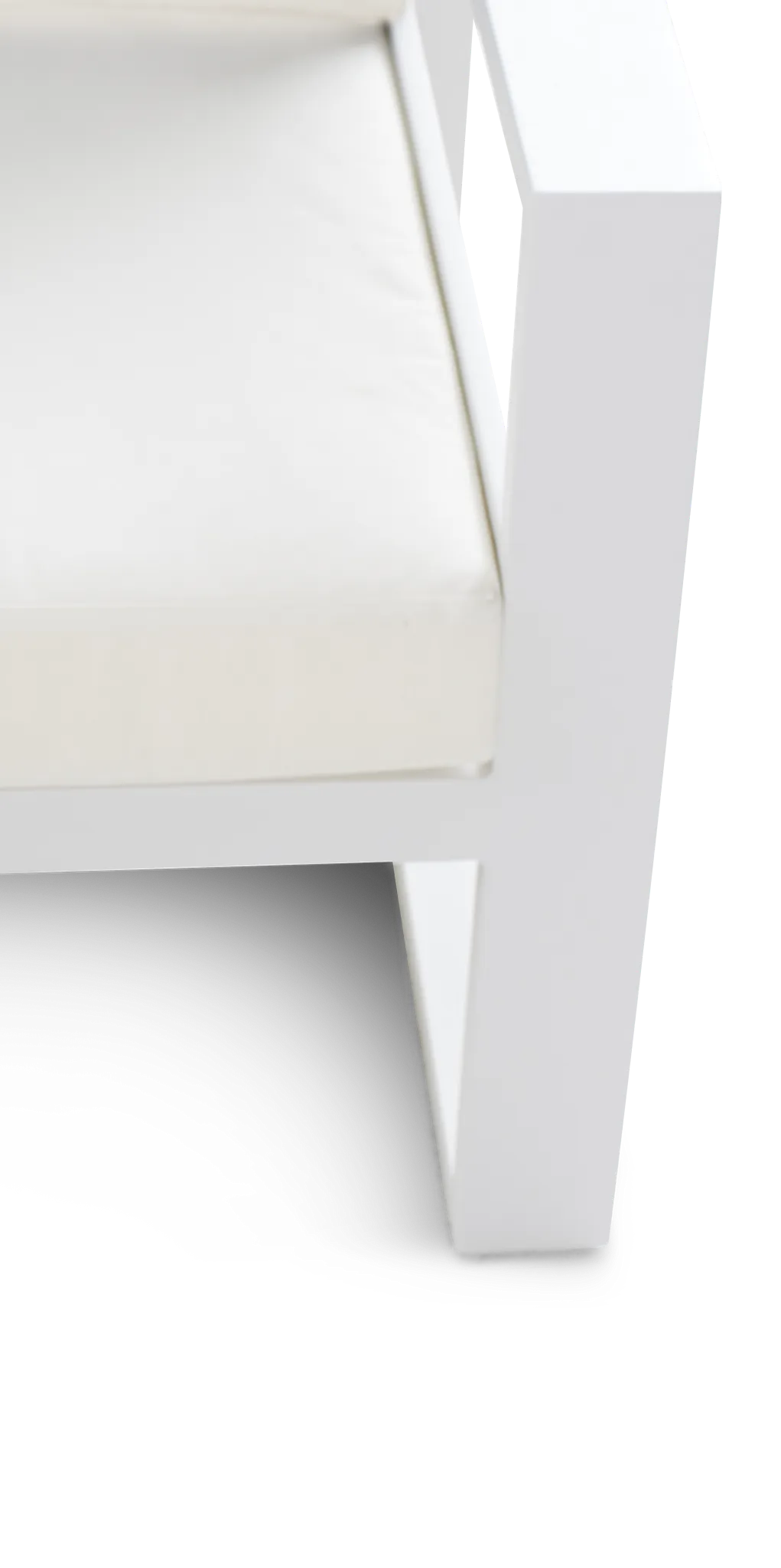 Lisbon White Aluminum Small Right Sectional