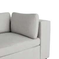 Destin Sutton Gray Fabric 4-piece Bumper Sectional